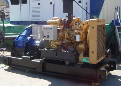 Control interface for managing performance on a large-scale diesel booster pump.