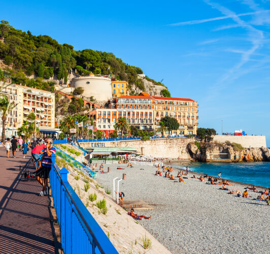 Along the French Riviera, Nice shines with its picturesque seaside location