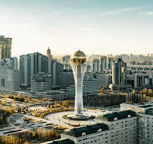 Astana - A capital city known for modern architecture and cultural richness.