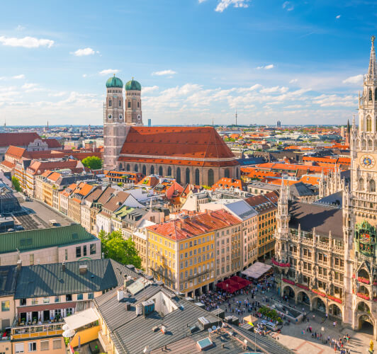 Bavarian elegance and technology in a thriving city