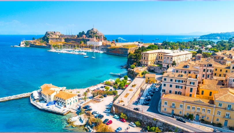 Corfu is a major port city