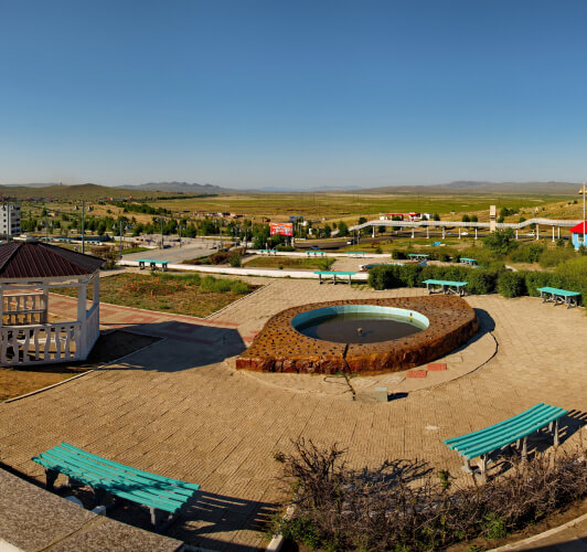 Darkhan bustling city in northern Mongolia with a growing urban center
