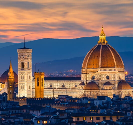 Florence - Enchanting night view captivates