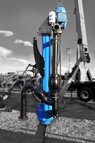 KEW_1556-Extended-Bering-Housing---Recirculation-pump-15ft-Action-BKG-B&W1 Extended Bearing House Recirculation Slurry Pump