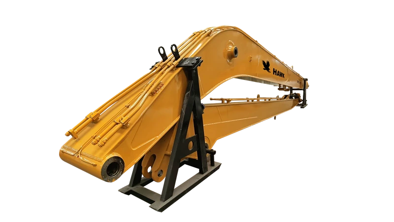 Long Reach Extended Arm and Boom – Excavator Dredging Attachment Long reach extended arm and boom attachment for excavator dredging operations