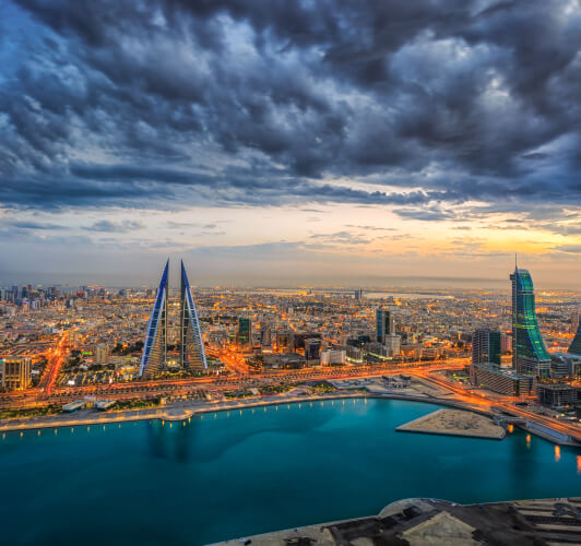Manama - The bustling capital city of Bahrain, a hub of commerce and culture