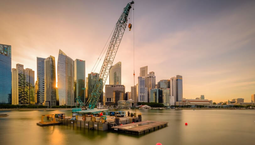 Material transfer and dredging in Singapore with EDDY Pump equipment