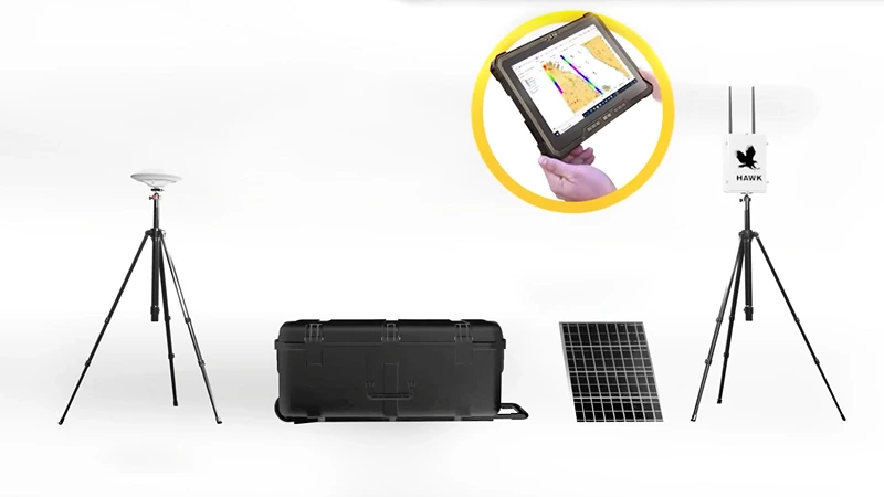 HAWK VISION RTK GPS dredge system for real-time precision positioning in excavation and dredging