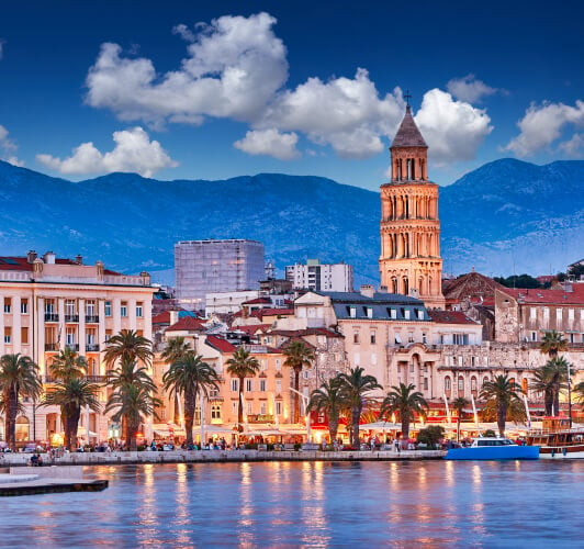 Split - Coastal city on the eastern shore of the Adriatic Sea