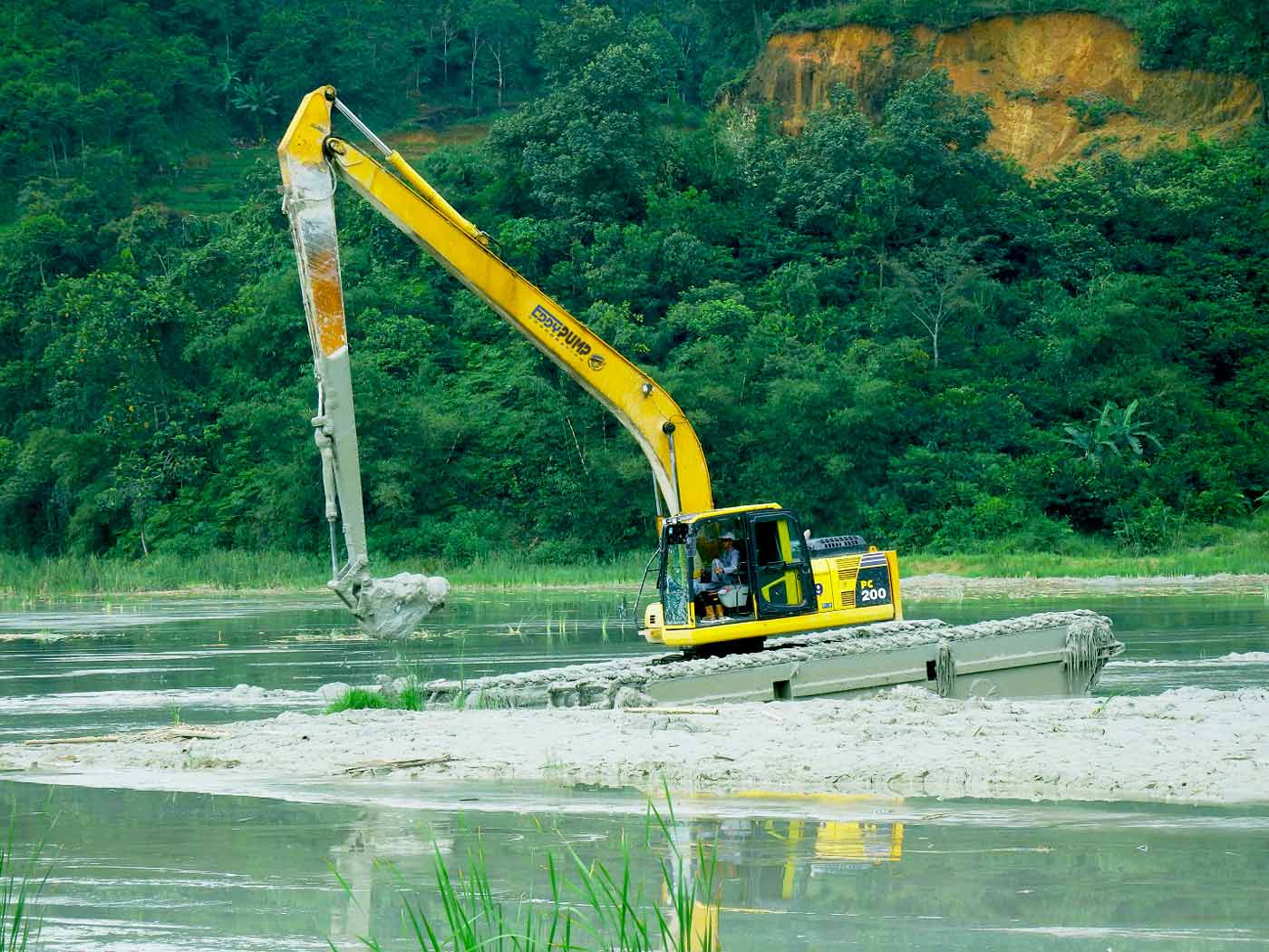 High-Quality Amphibious Excavator Dredger with Attachment| Eddy Pump