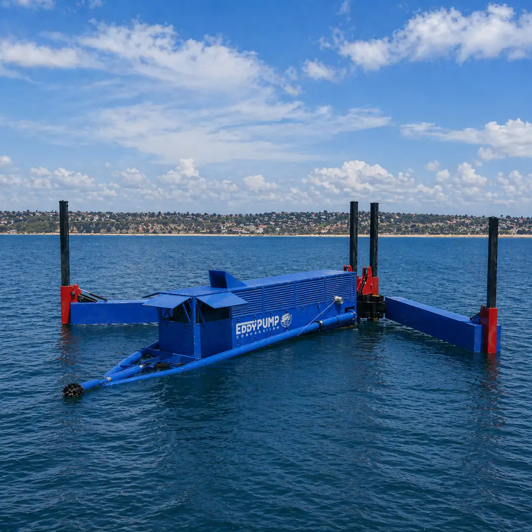 Autonomous dredging system operating in water for sediment removal using remote-controlled technology
