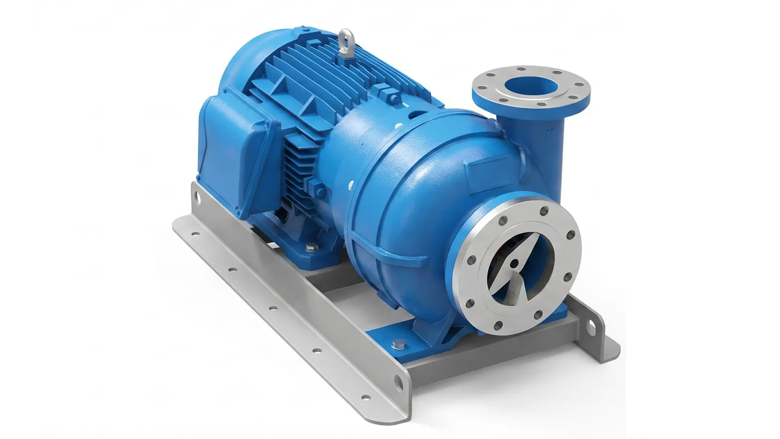 Industrial submersible chopper pump for sewage and wastewater handling with heavy-duty solids processing