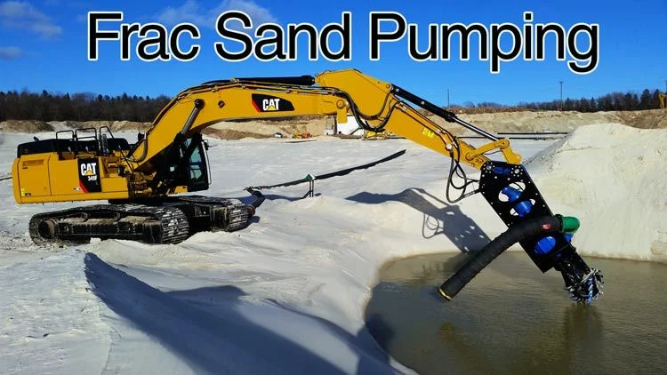 excavator-dredger-pumping-frac-sand