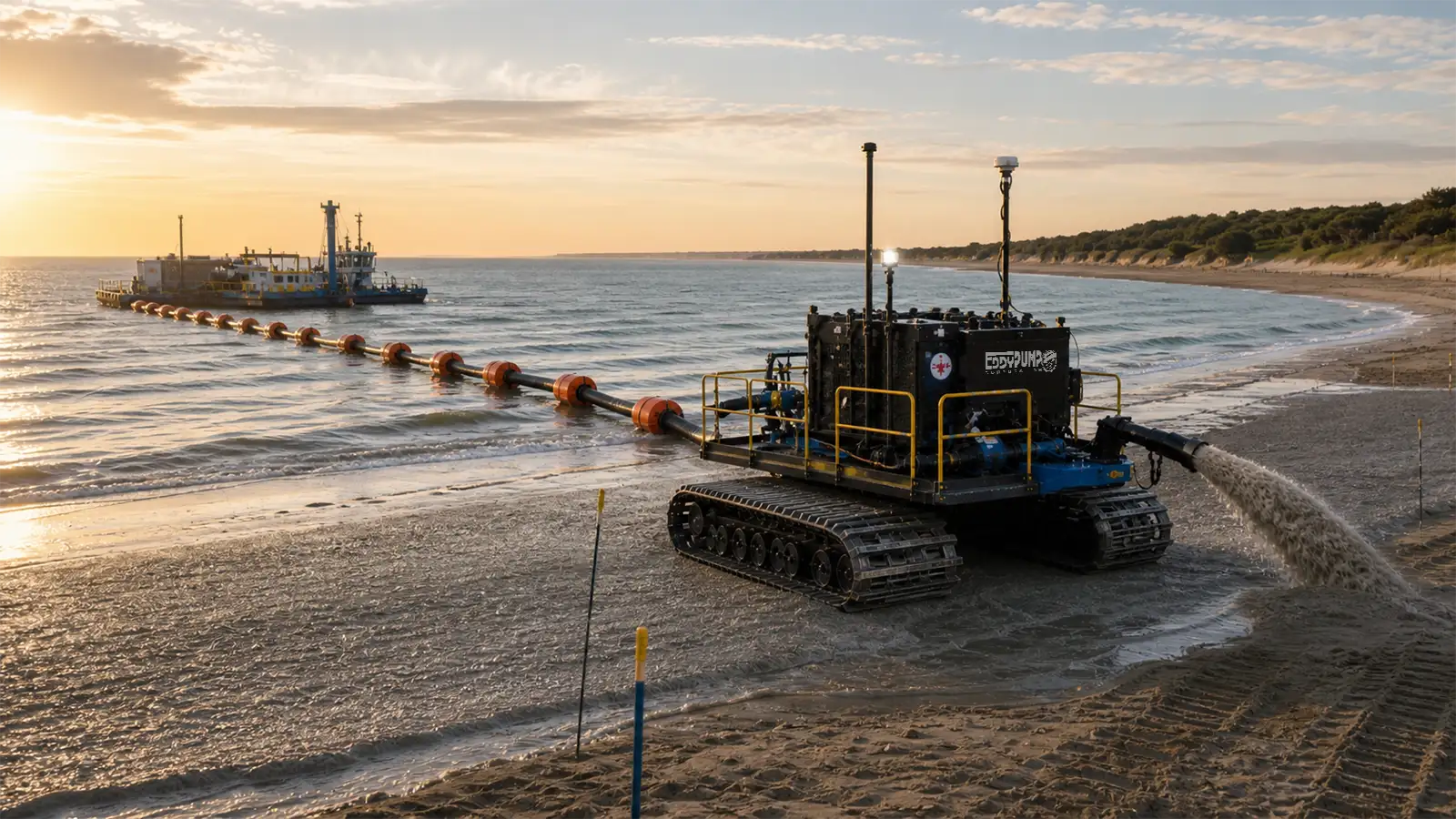 Self-cleaning dredge head removing sludge and preventing clogging