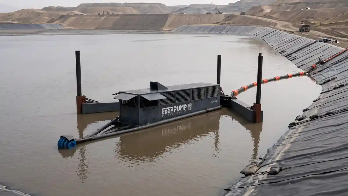 eddypump-autonomous-dredge-tailings-ponds and-liner-Safe-removal