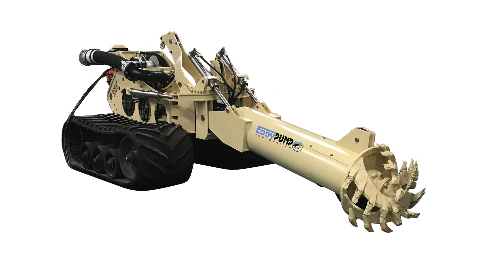 Reliable submersible dredge pump with non-clog cutter head for underwater slurry transfer, abrasive solids handling, and remote control dredging applications for sale in the US