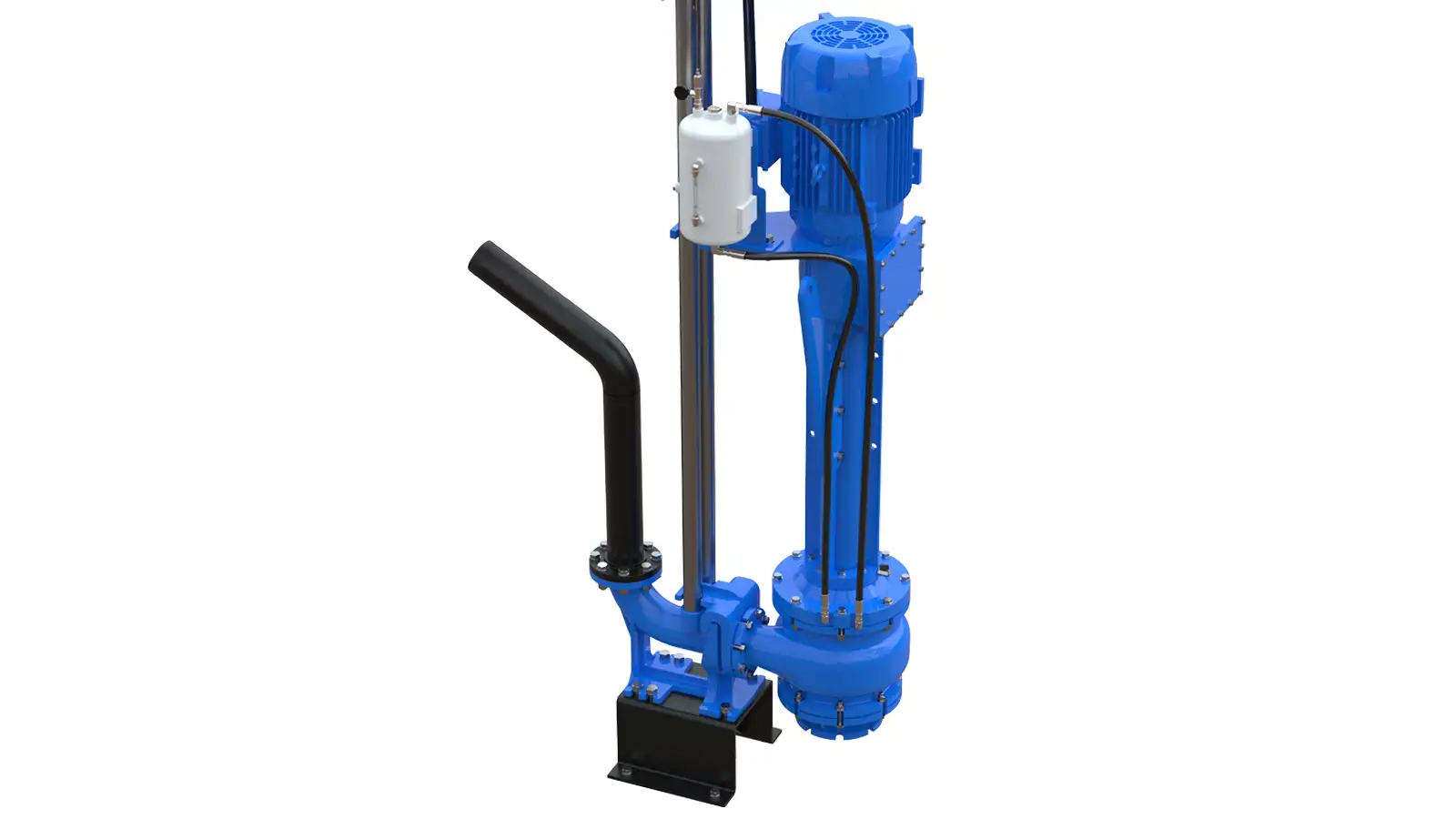 Heavy duty industrial sump pump for abrasive slurry handling and high-volume solids transfer in USA facilities
