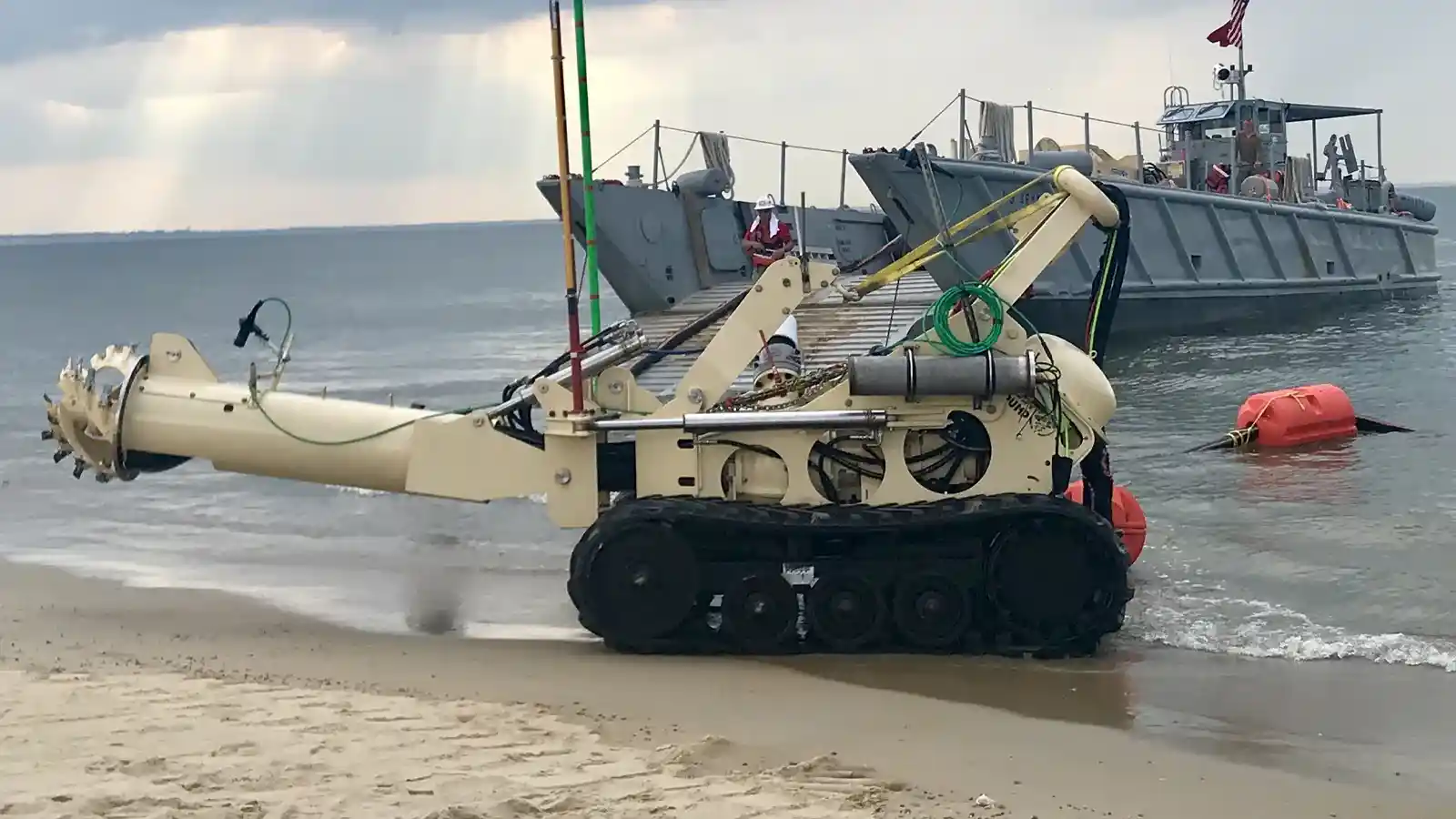 EDDY Pump excavator dredge attachment with hydraulic power unit